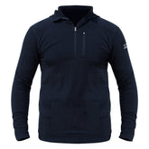 NorthWool Men's Merino Wool 1/4 Zip Midlayer Hoodie with Pouch and Pocket 260g - Woolove Apparel